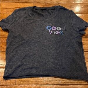 Charcoal 'Good Vibes' Kids T-Shirt